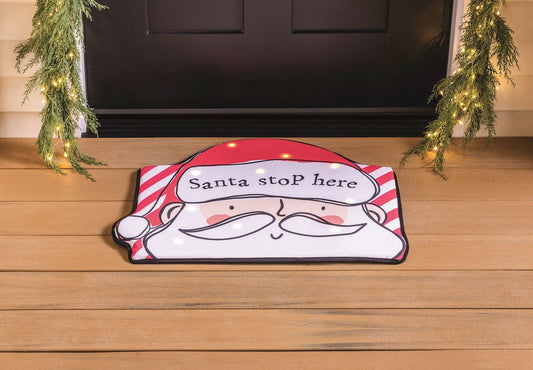 Light-up Santa Musical Doormat
