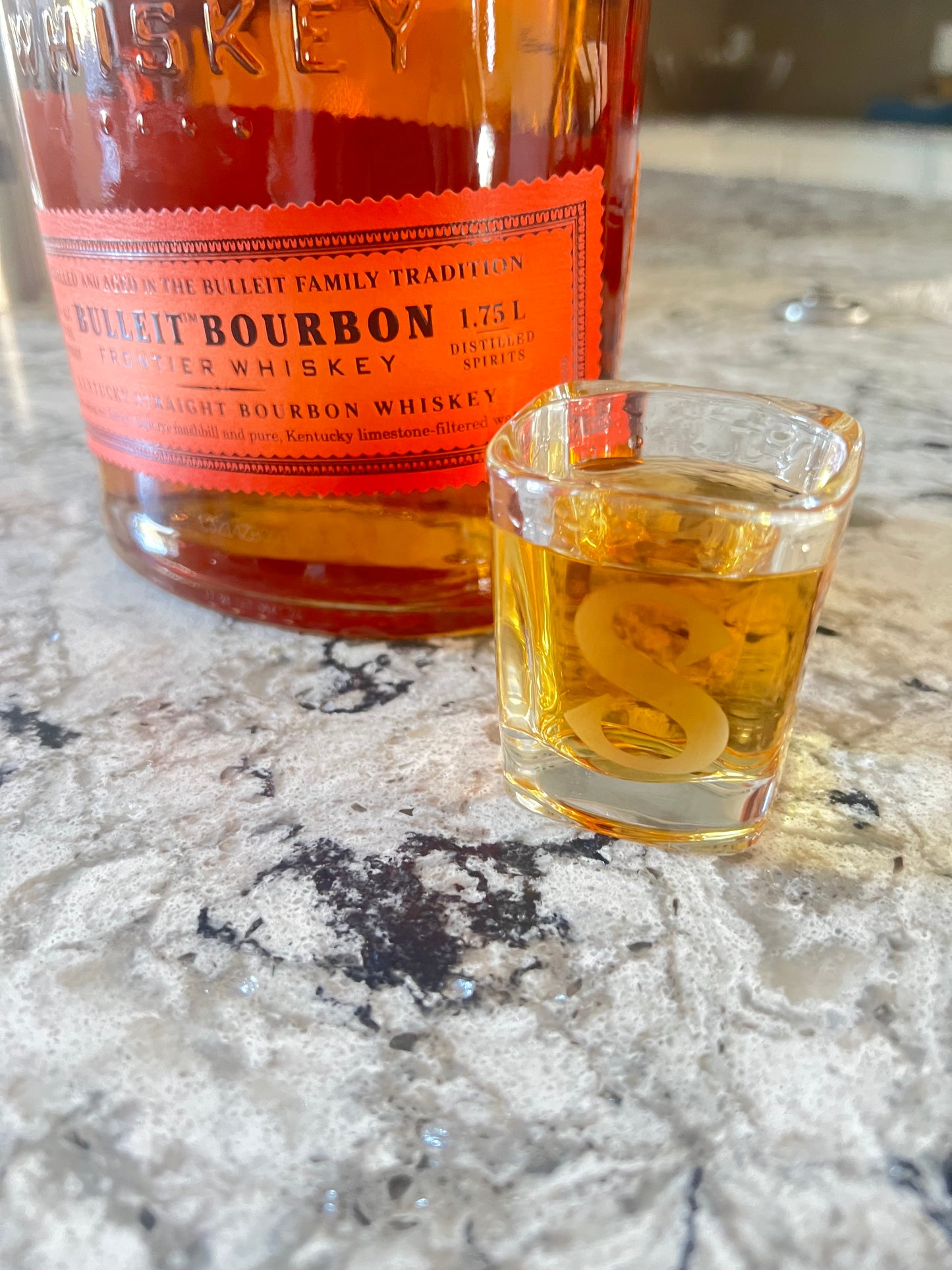 Initial Shot Glass