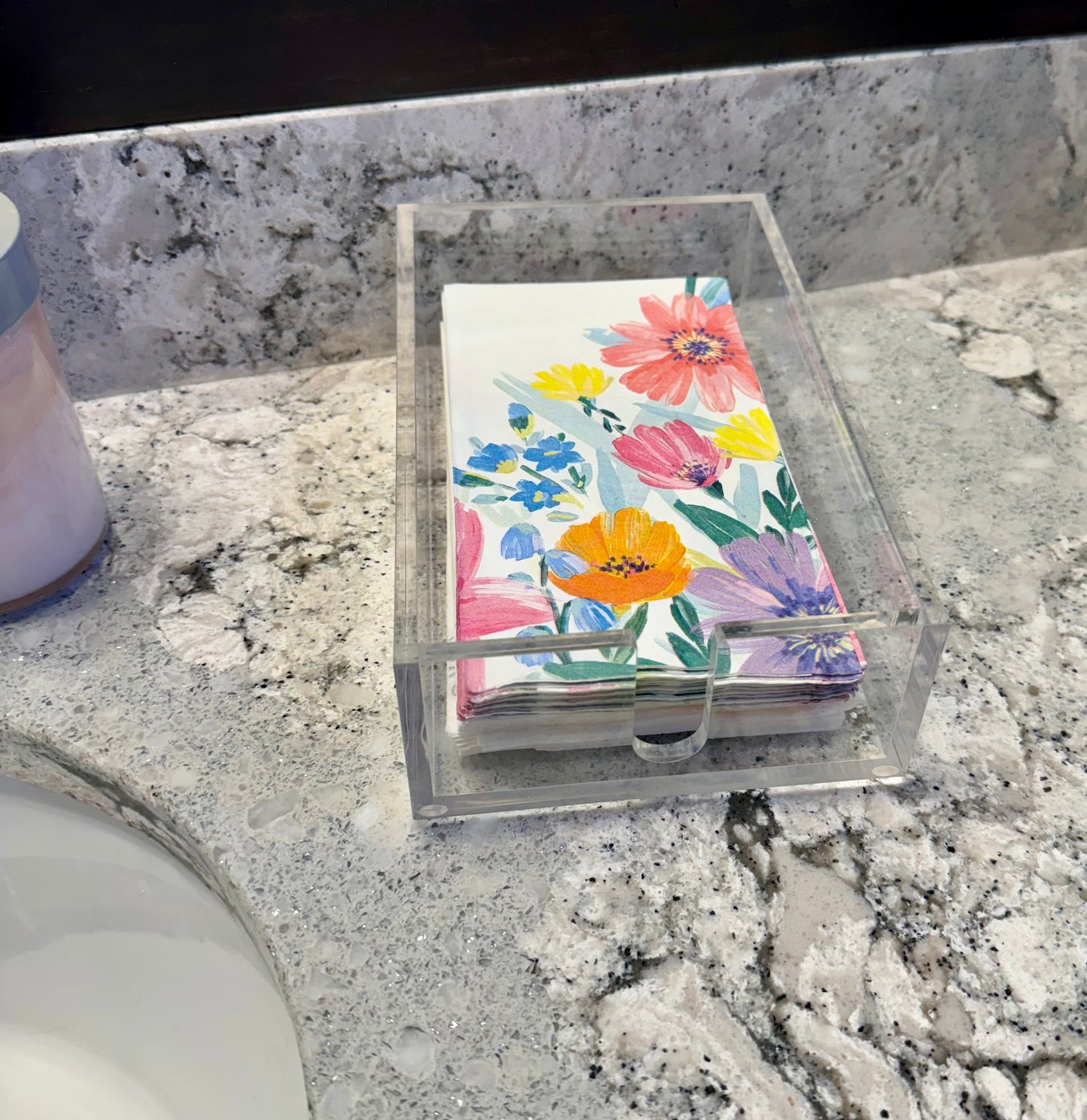 Acrylic Guest Towel Napkin Holder