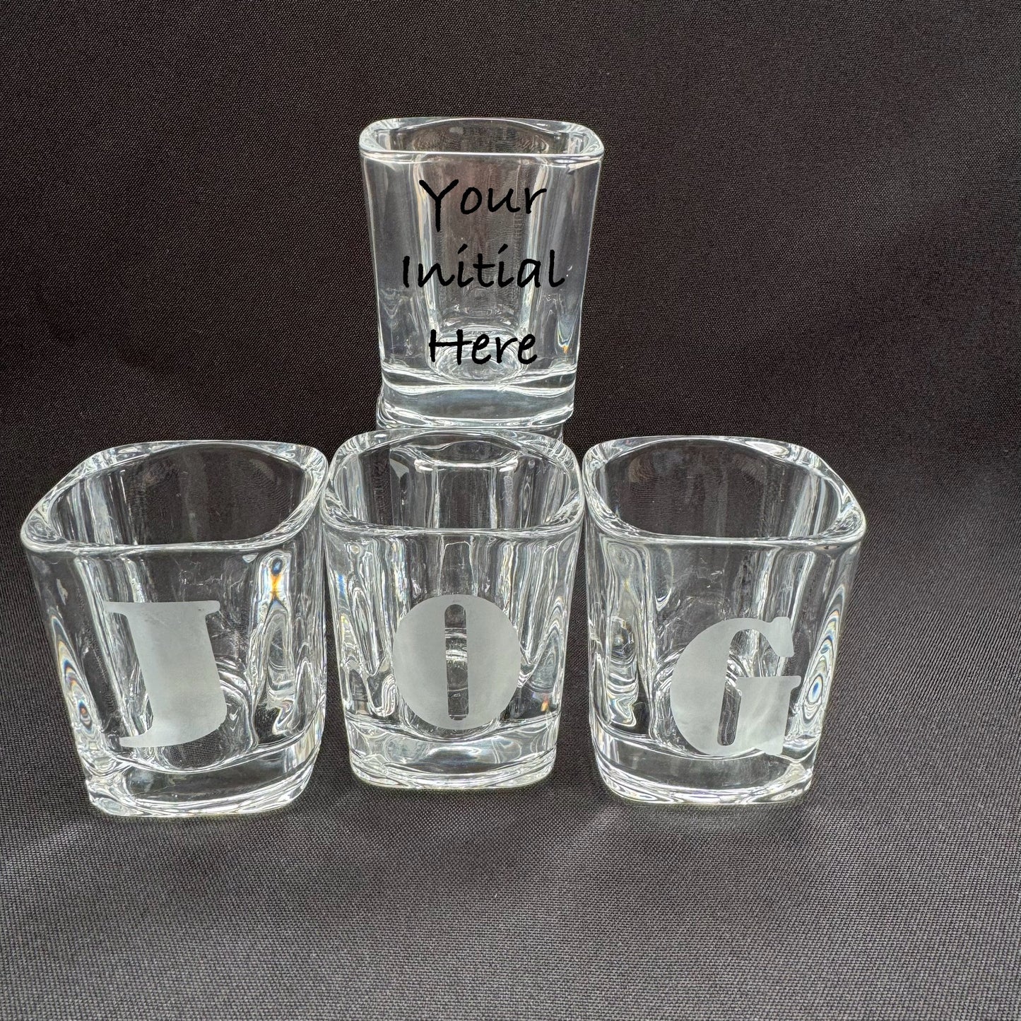 Initial Shot Glass
