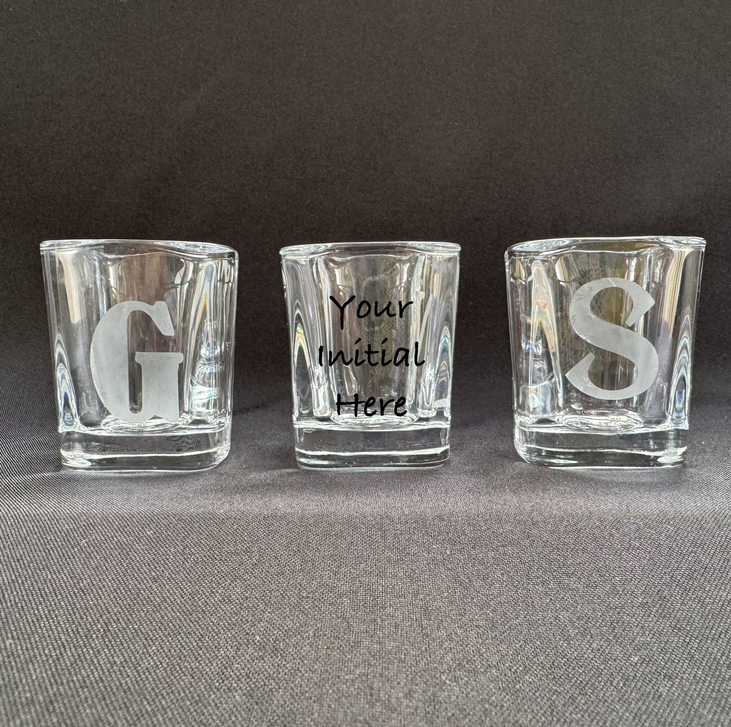 Initial Shot Glass