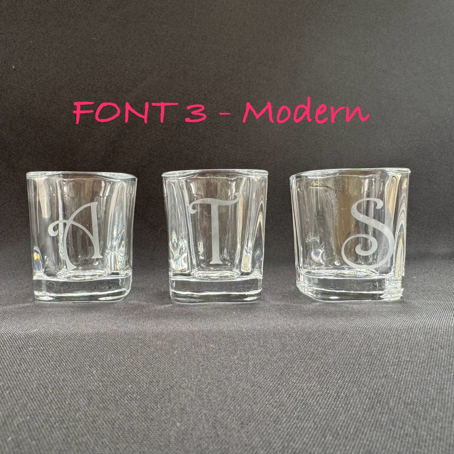 Initial Shot Glass