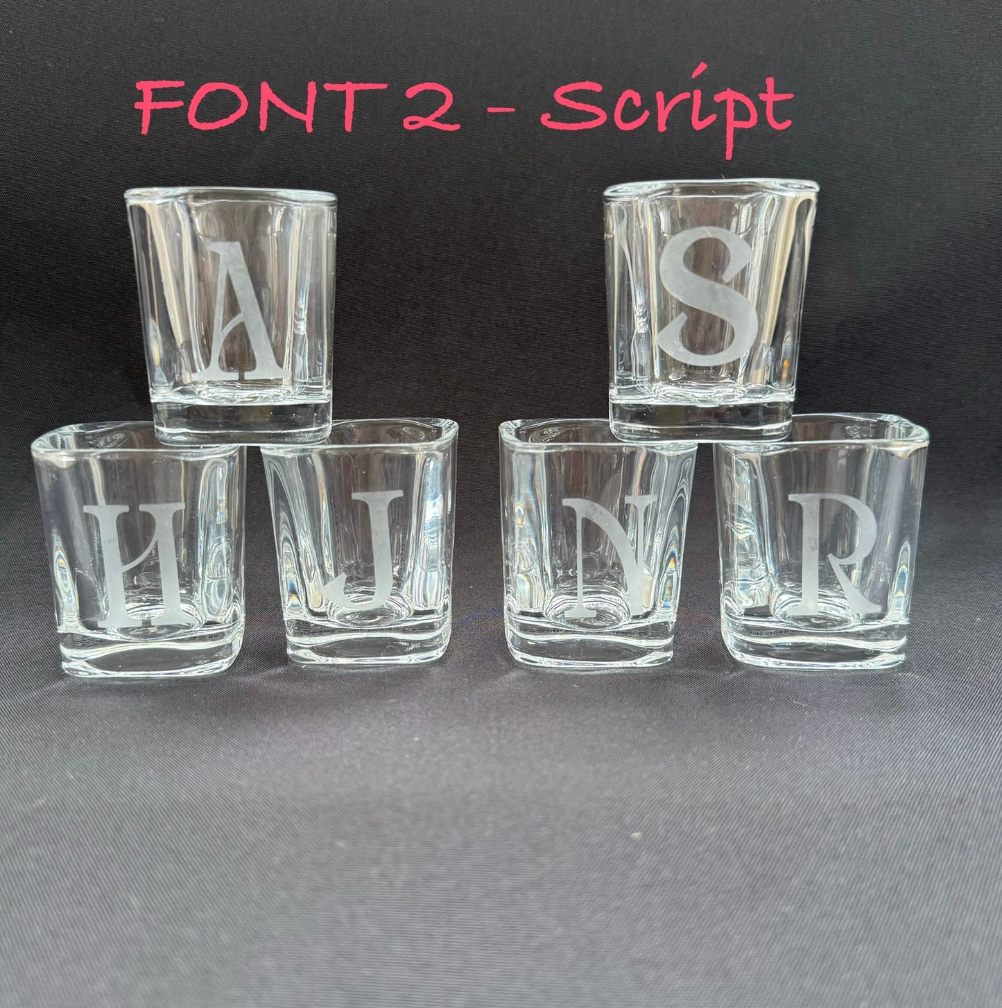 Initial Shot Glass