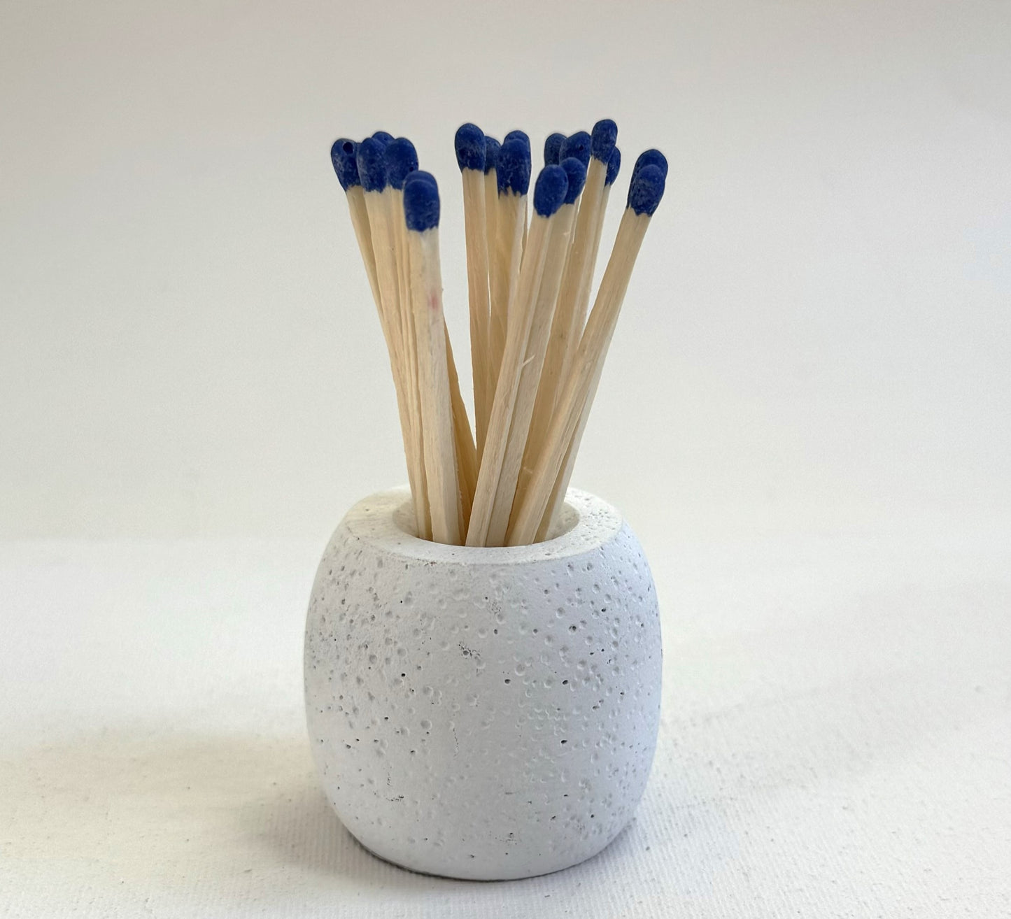 Concrete Match Holder/Toothpick Holder: Include 25 Colored Matches -20 Color Options Available