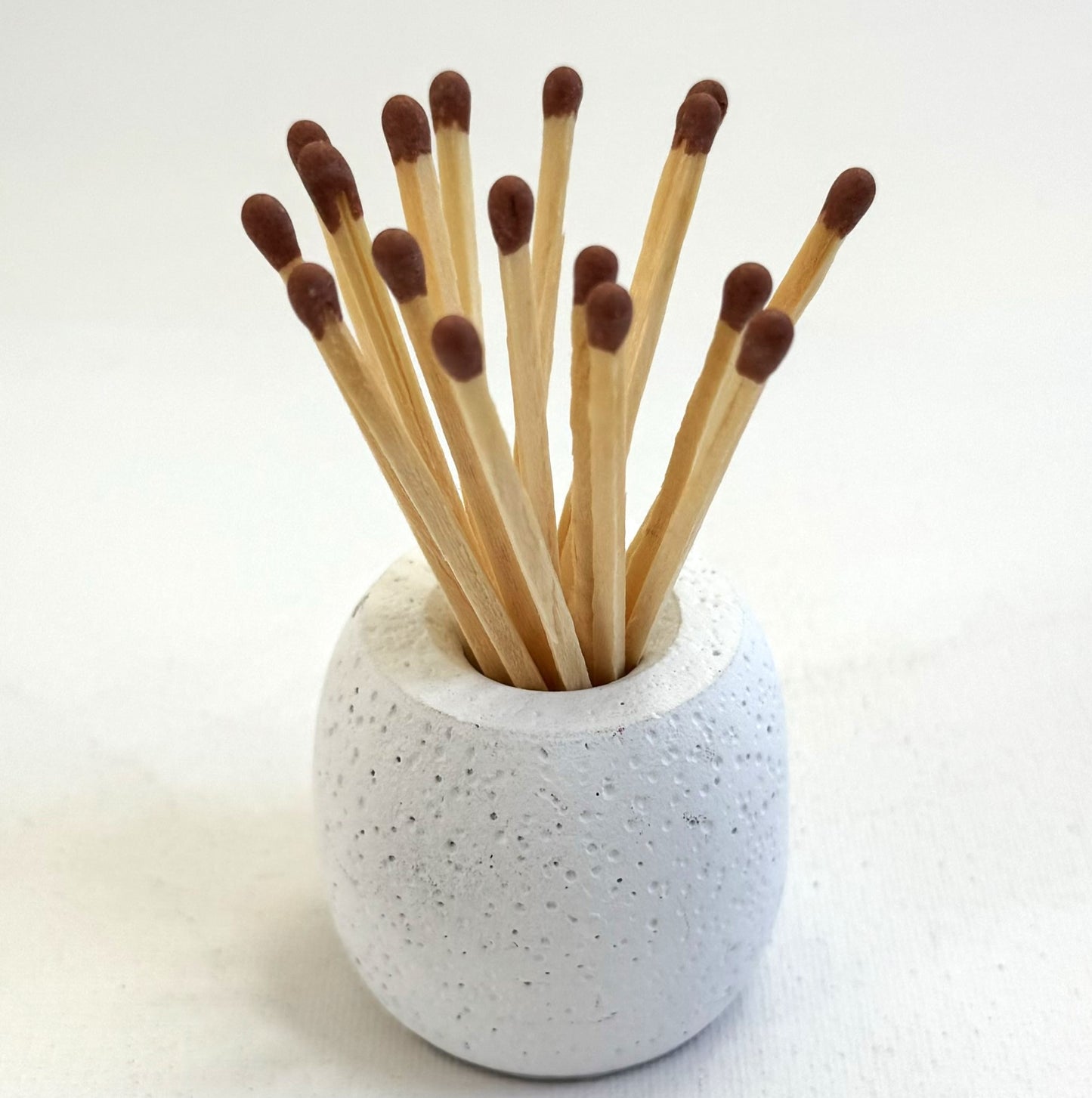 Concrete Match Holder/Toothpick Holder: Include 25 Colored Matches -20 Color Options Available
