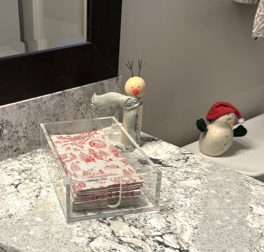 Holiday Toile Guest Towel/Napkins