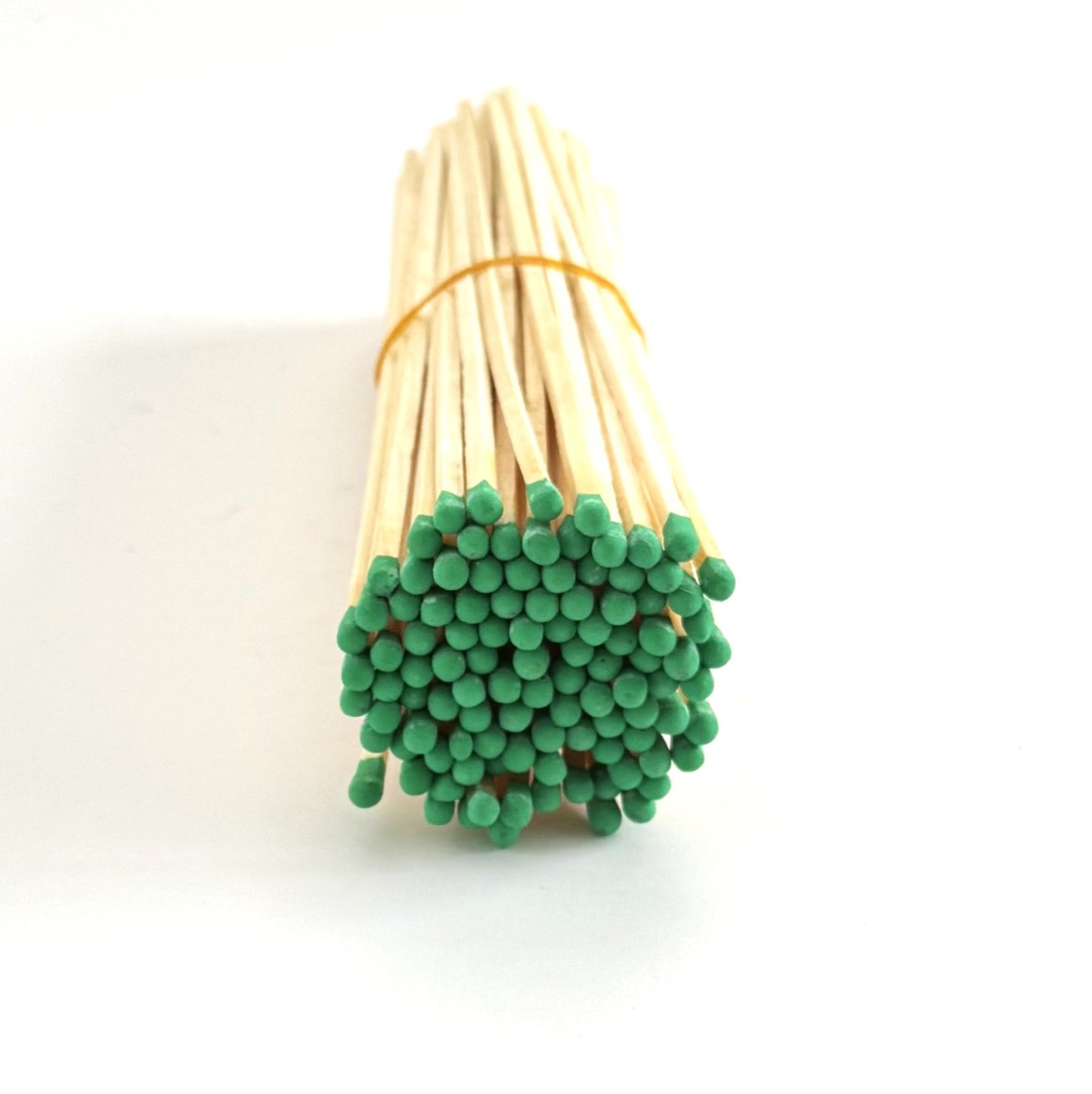 White Ceramic Matchstick Holder with 50 - 7" Fireplace Matches & Striker Pad