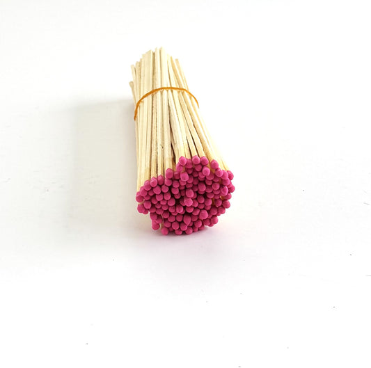 8" Pink tip fireplace matches