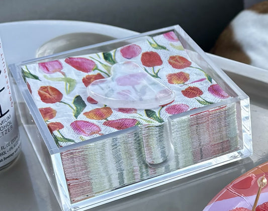Clear Acrylic Cocktail Napkin Holder