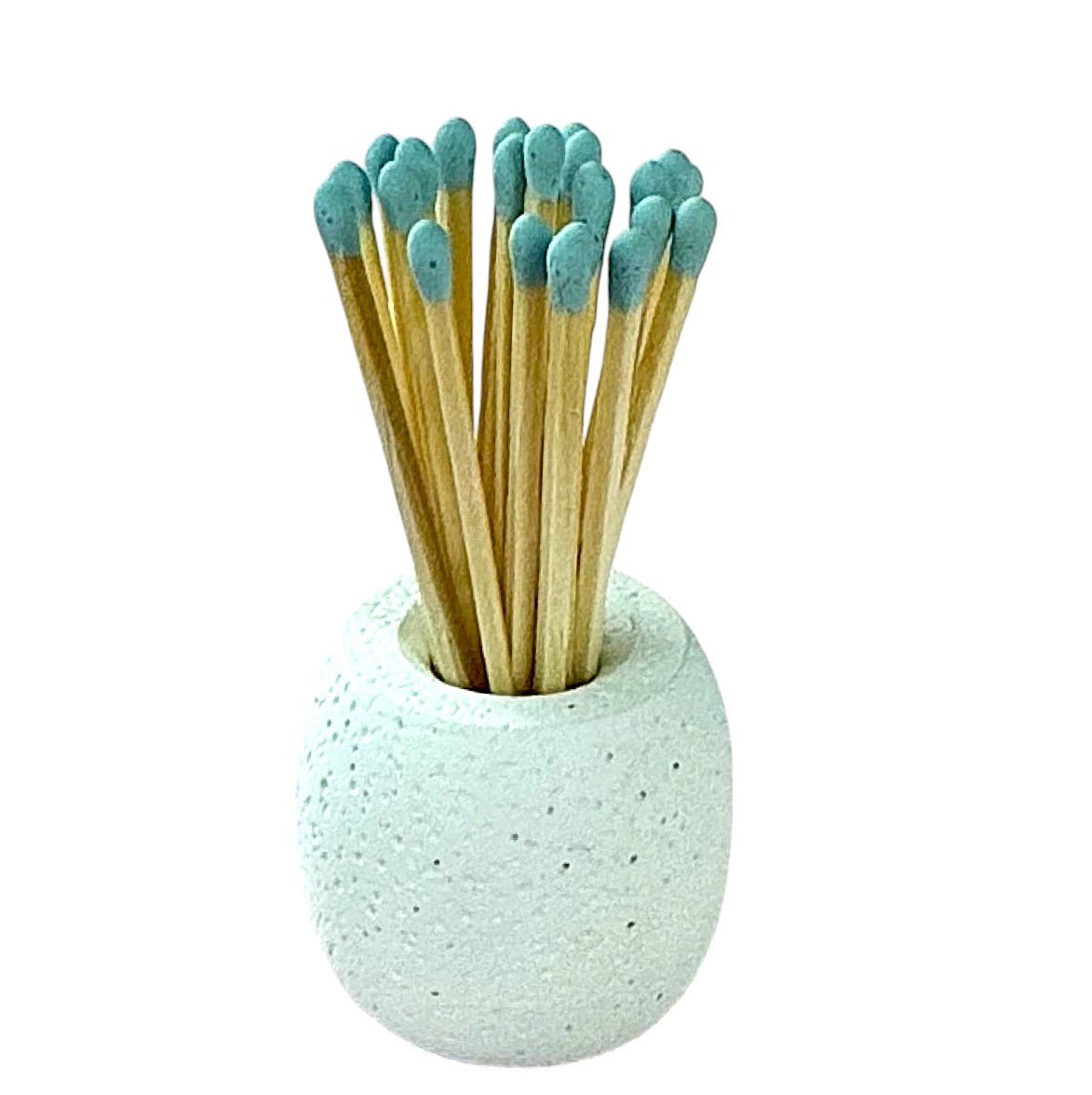 Concrete Match Holder/Toothpick Holder: Include 25 Colored Matches -20 Color Options Available