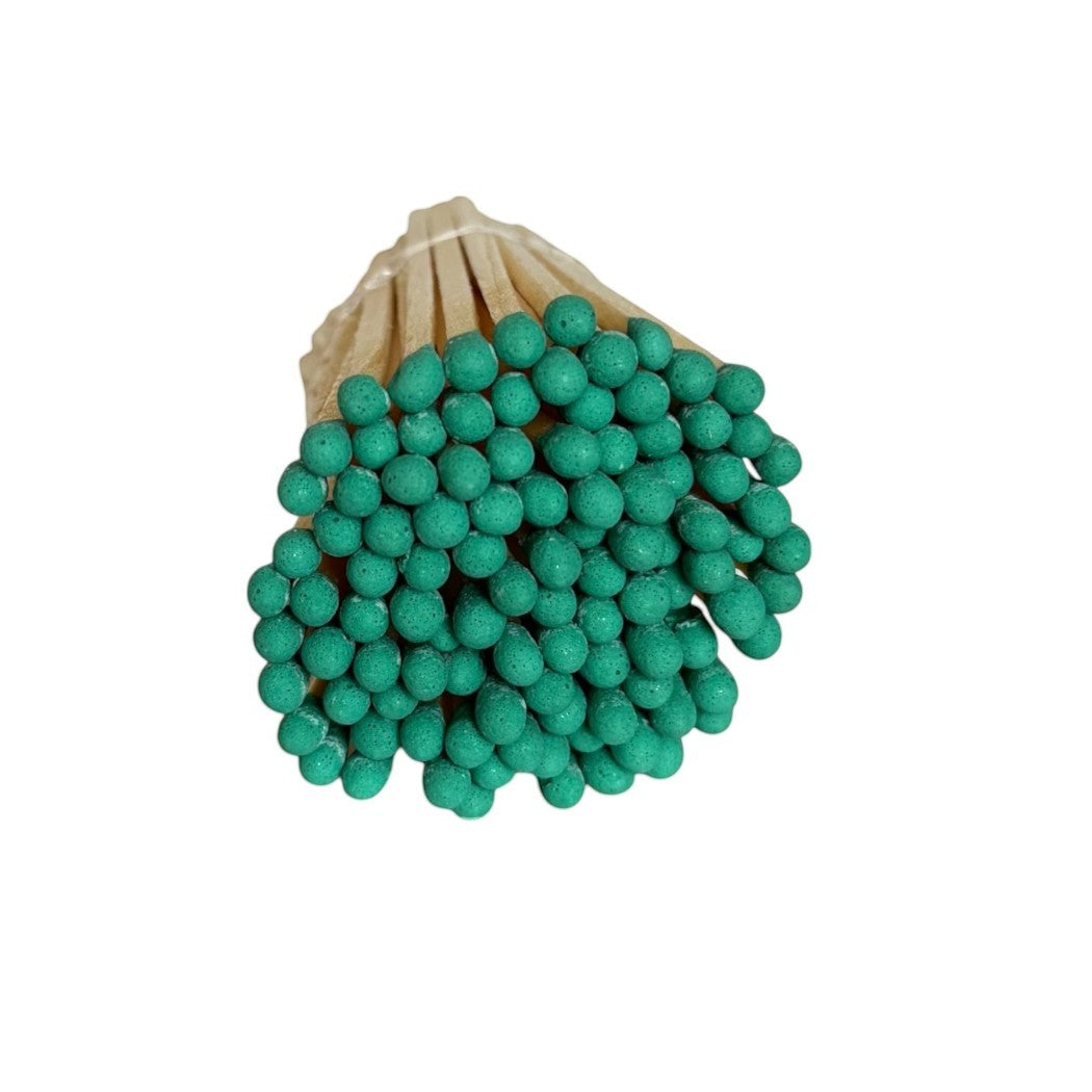 3" Matches in Glass Cloche with Heart Striker, Included 25 Colored Matches