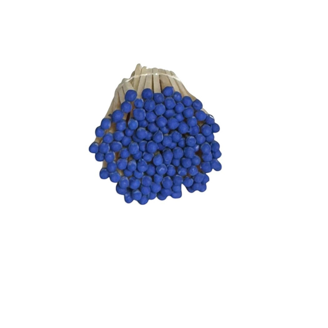 3" Matches in Glass Cloche with Heart Striker, Included 25 Colored Matches