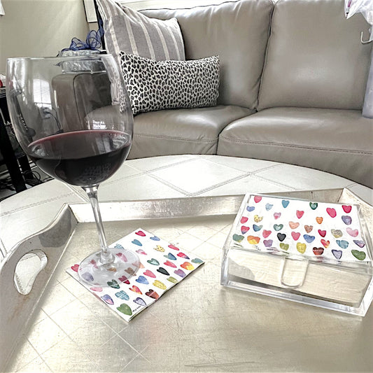 Napkin older with heart shaped napkins