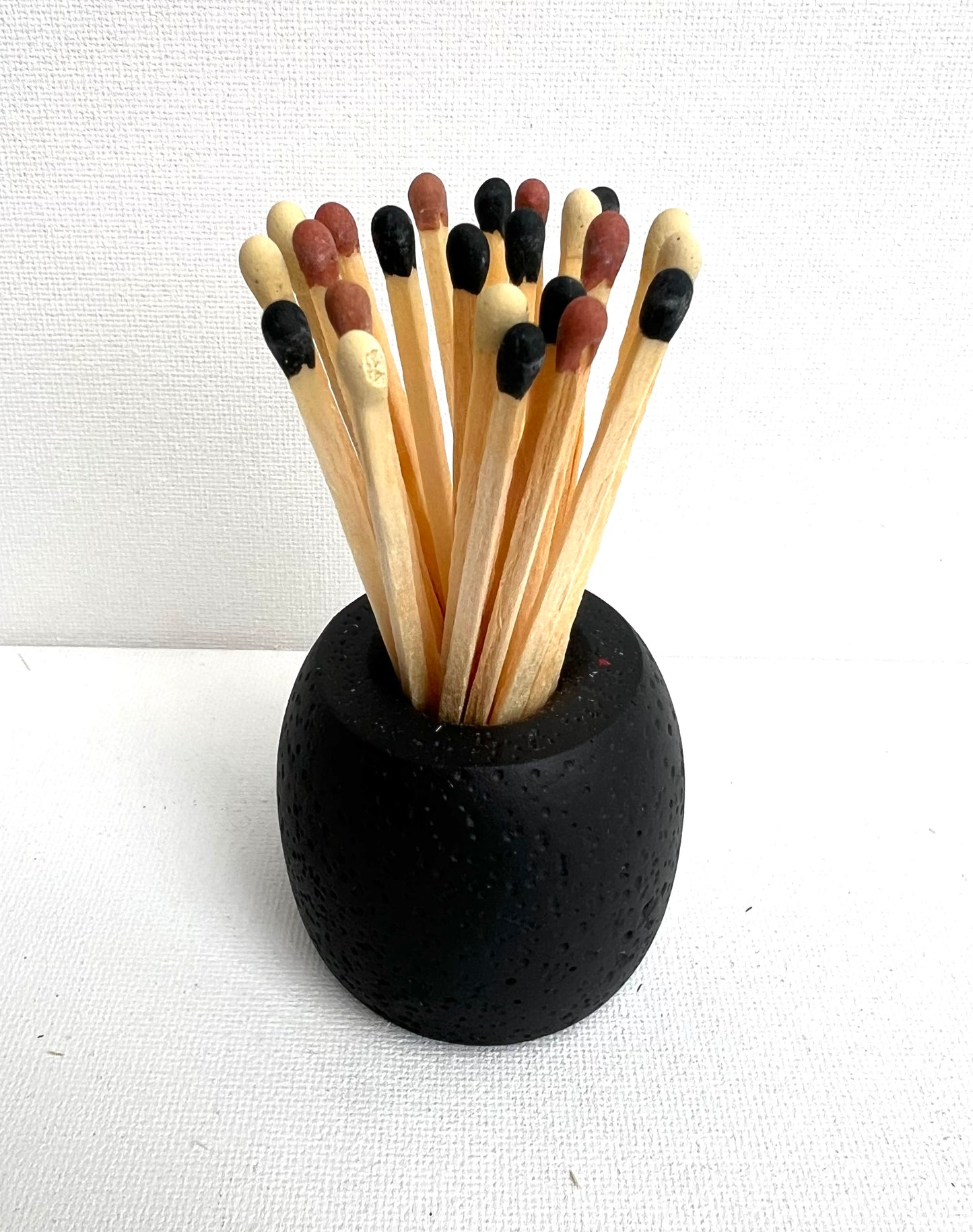 Concrete Match Holder/Toothpick Holder: Include 25 Colored Matches -20 Color Options Available