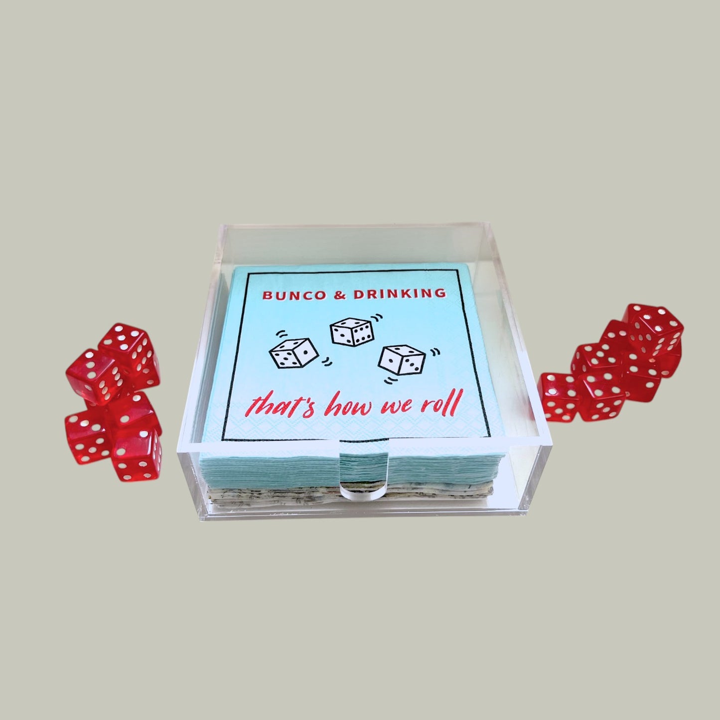 Acrylic Cocktail Napkin Holder