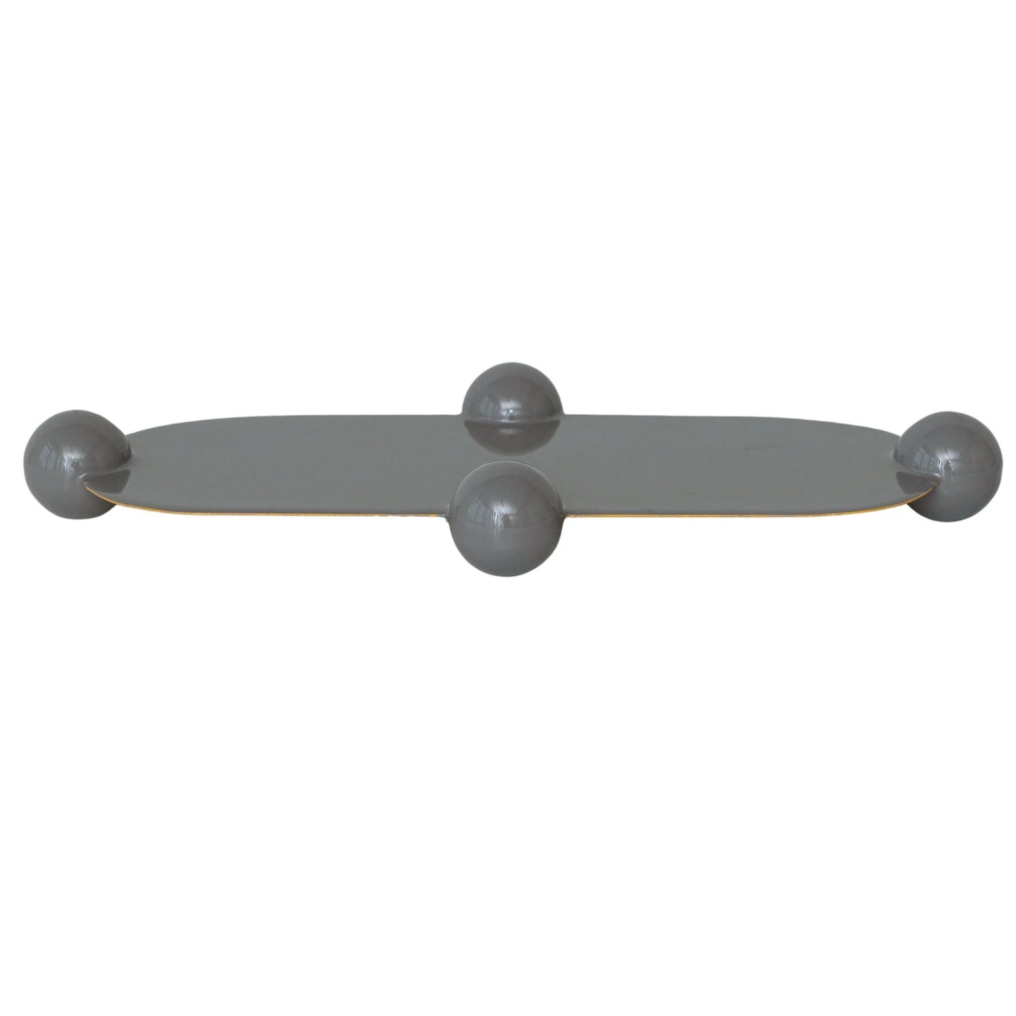 The Bubble Base Enameled Gray Tray