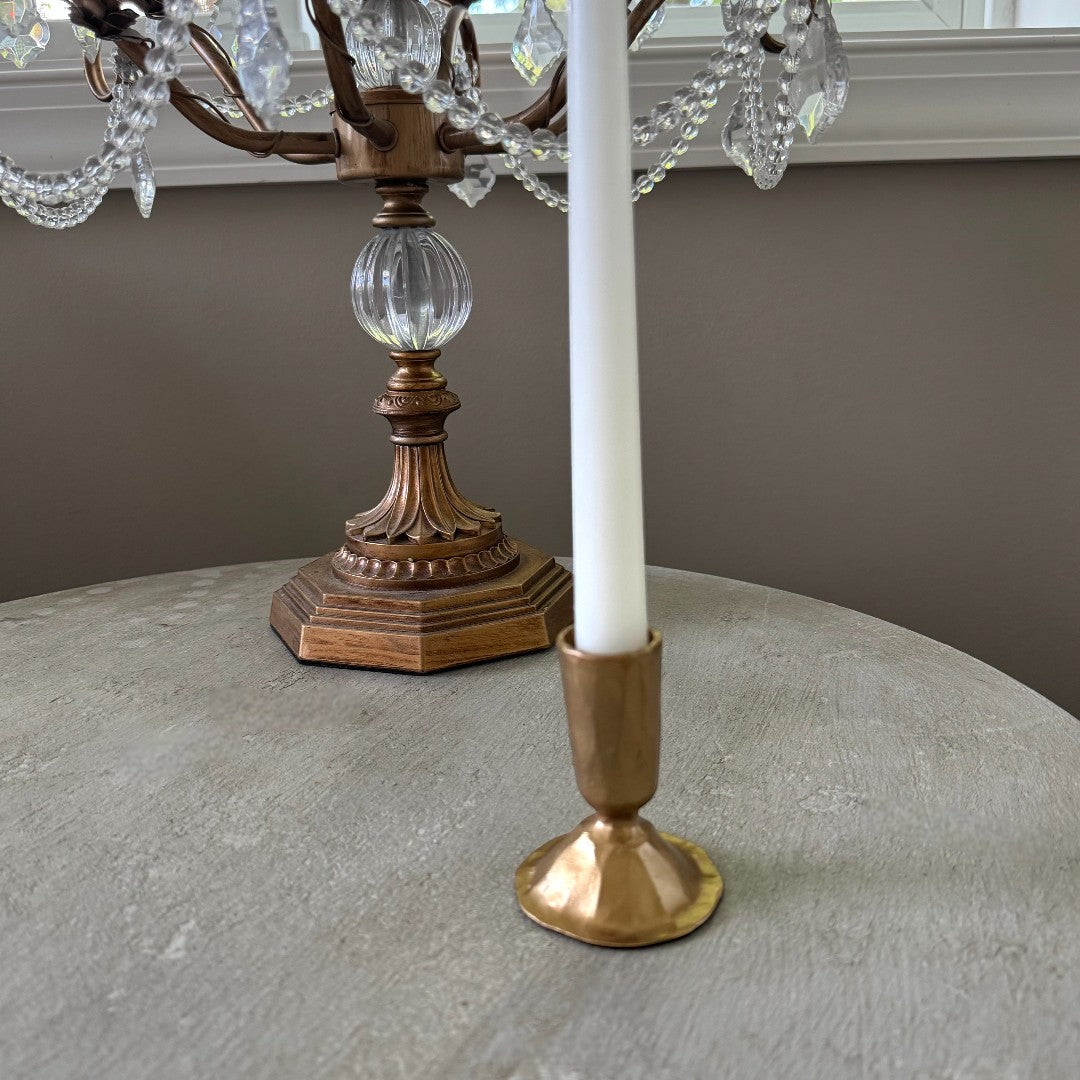 Artesian Hand-Hammered Taper Holder