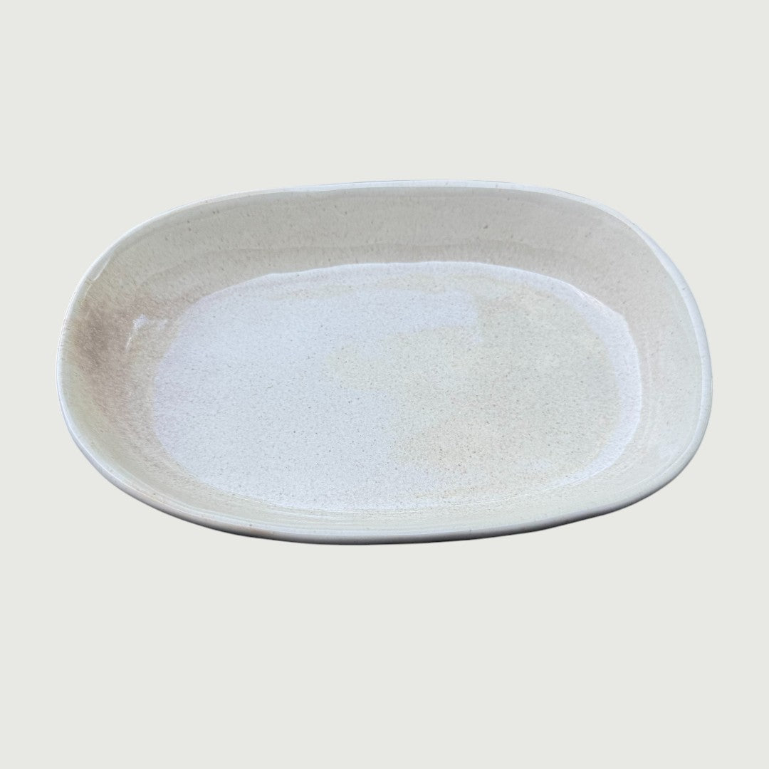 Cloudstone Footed Bowl