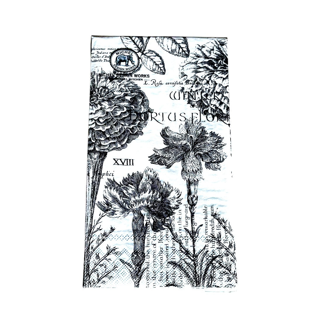 Flower Noir Guest Towel/Napkins
