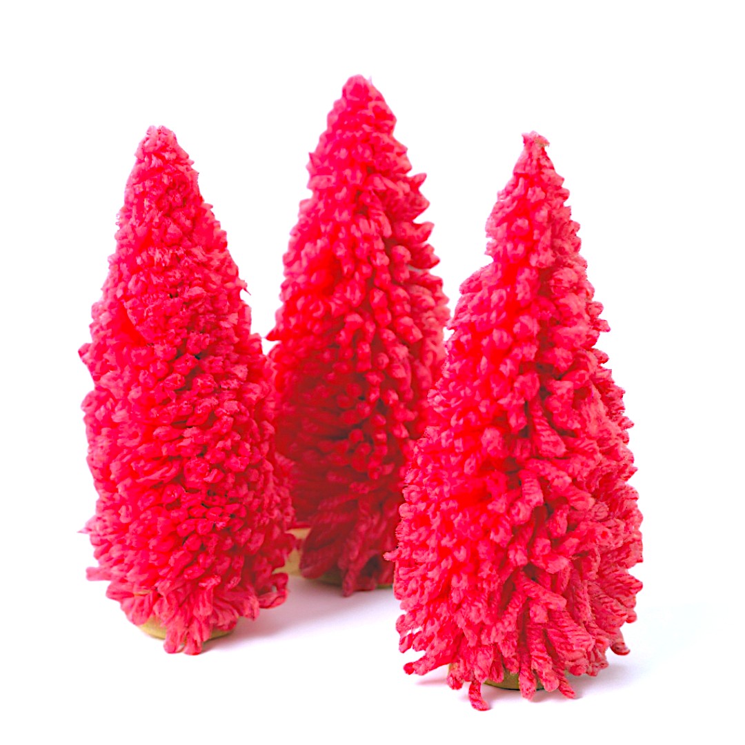 Hot Pink Holiday Yarn Tree, Creative Co-Op