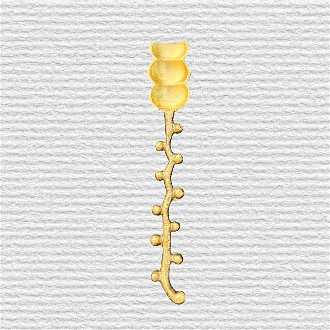 Brass Hobnail Funky Spoons