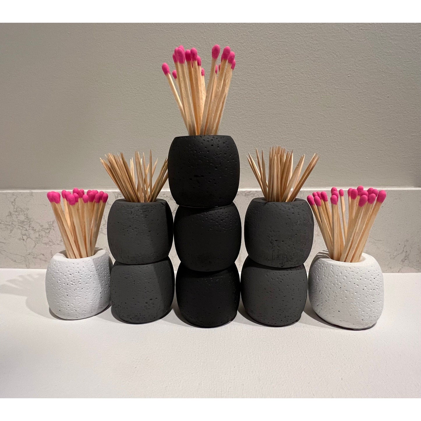 Concrete Toothpick and/or Matchstick Holder ONLY