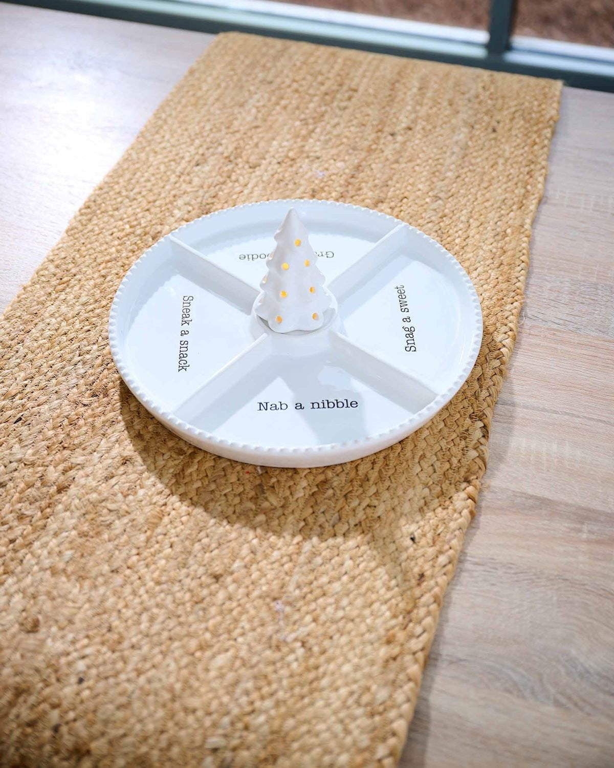 White Tree Light-Up Sitter, Mud Pie
