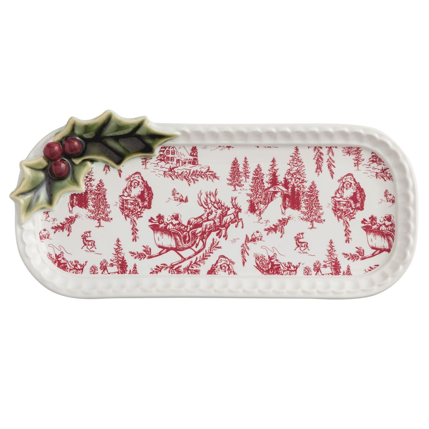 Holly Toile Everything Plate