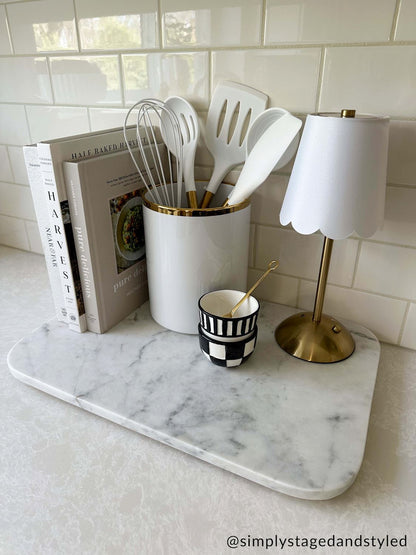 Black & White Stripe and Square Tidbit Set