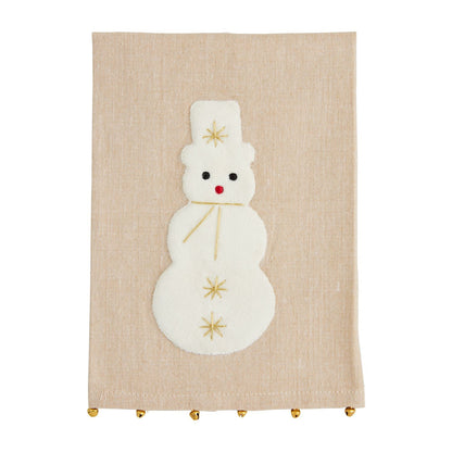 Holiday Felt Applique Towels by Mud Pie