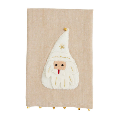 Holiday Felt Applique Towels by Mud Pie