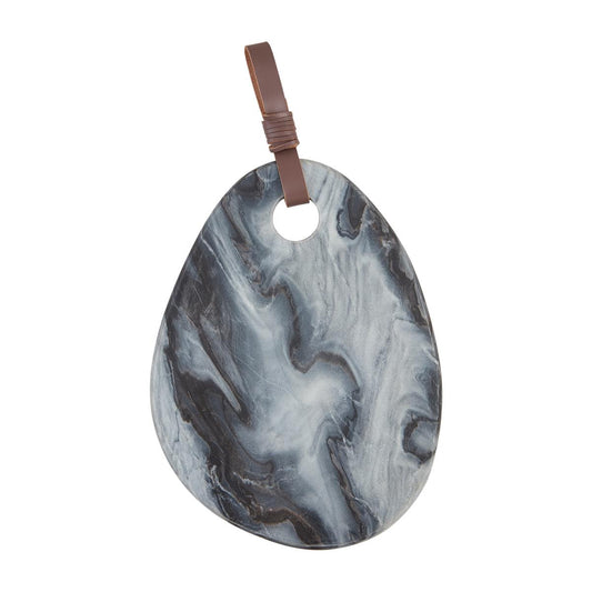 Organic Shaped Gray Marble Board