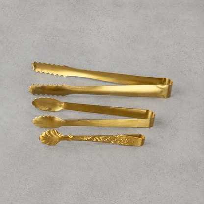 Gold Serving Tongs