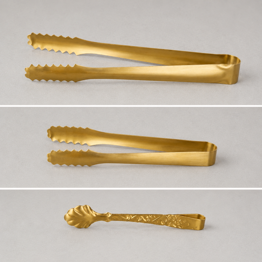 Gold Serving Tongs