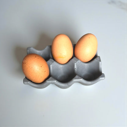 Handmade Egg Storage Tray, Holds 6 Eggs