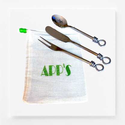 Appetizer Utensil Trio - Fork, Knife and Spoon