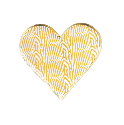 The Wild Collection Enameled Metal Heart Shaped Dish