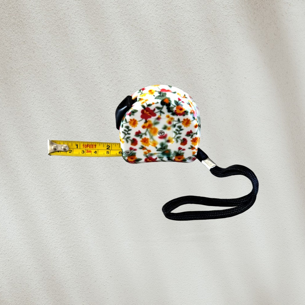 Pretty and Practical 10" Floral Tape Measure