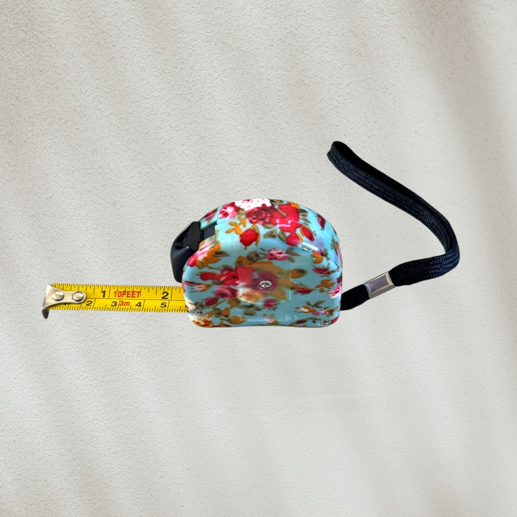 Pretty and Practical 10" Floral Tape Measure