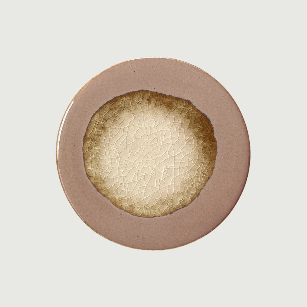 Reactive Glaze Stoneware Trivet & Coaster, 4.3" Diameter