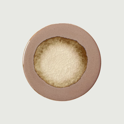 Reactive Glaze Stoneware Trivet & Coaster, 4.3" Diameter