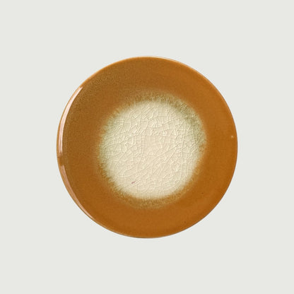 Reactive Glaze Stoneware Trivet & Coaster, 4.3" Diameter