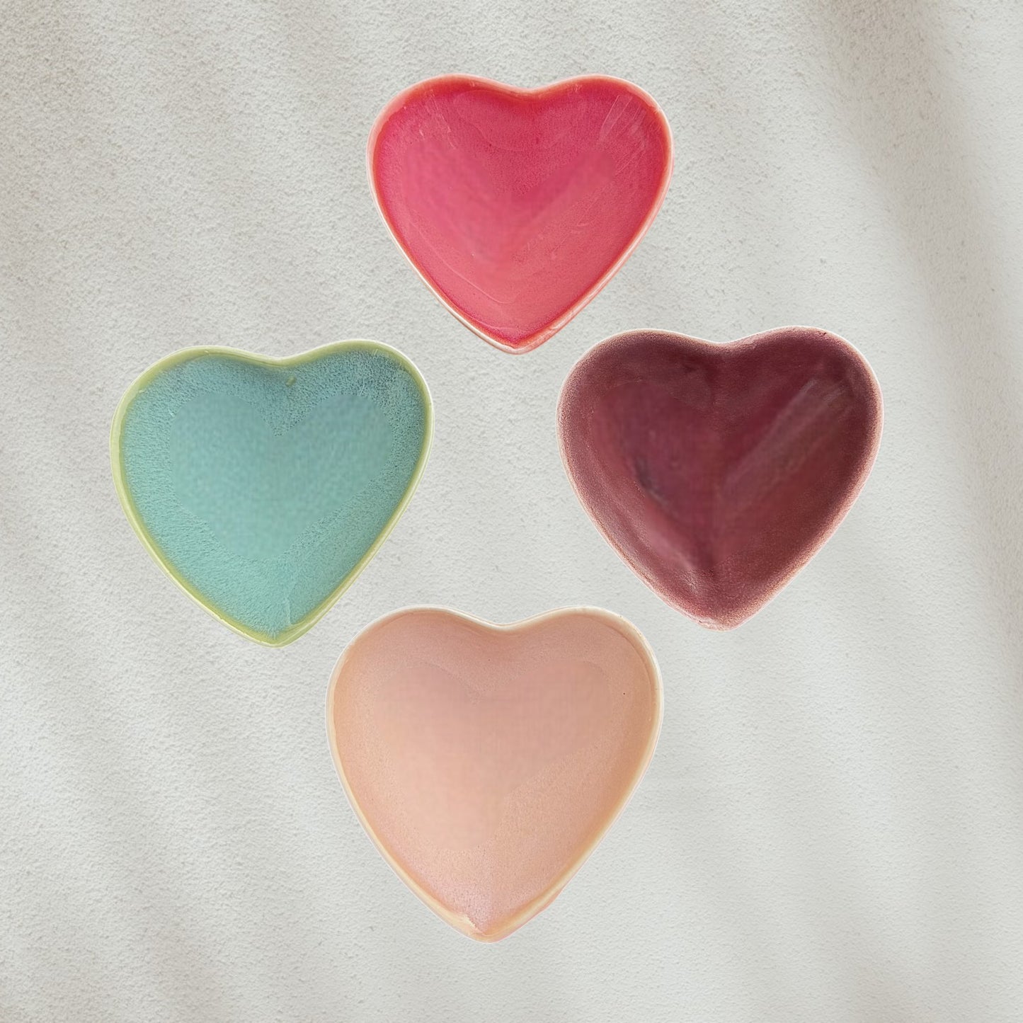 Heart Shaped Stoneware Bowl- 4 Fabulous Color Options