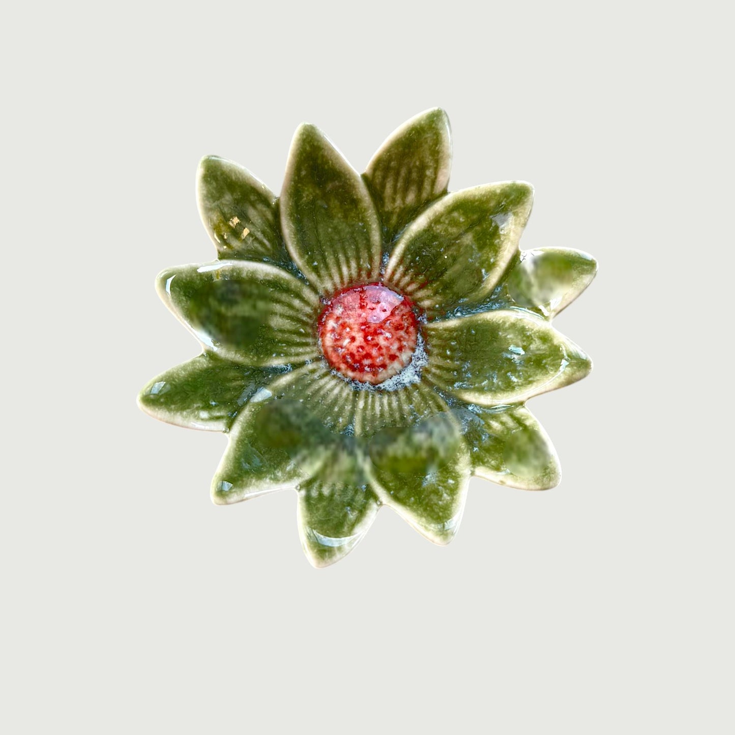 Bloom Mini Flower Dish with Reactive Glaze Finish