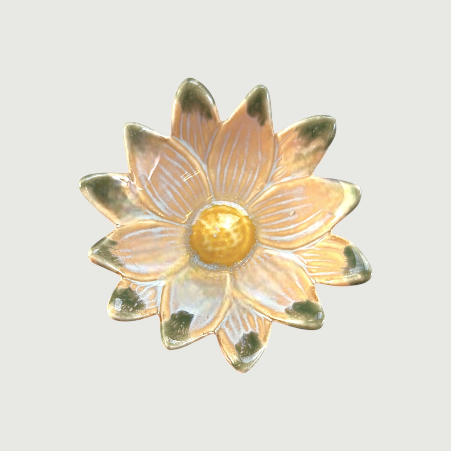 Bloom Mini Flower Dish with Reactive Glaze Finish