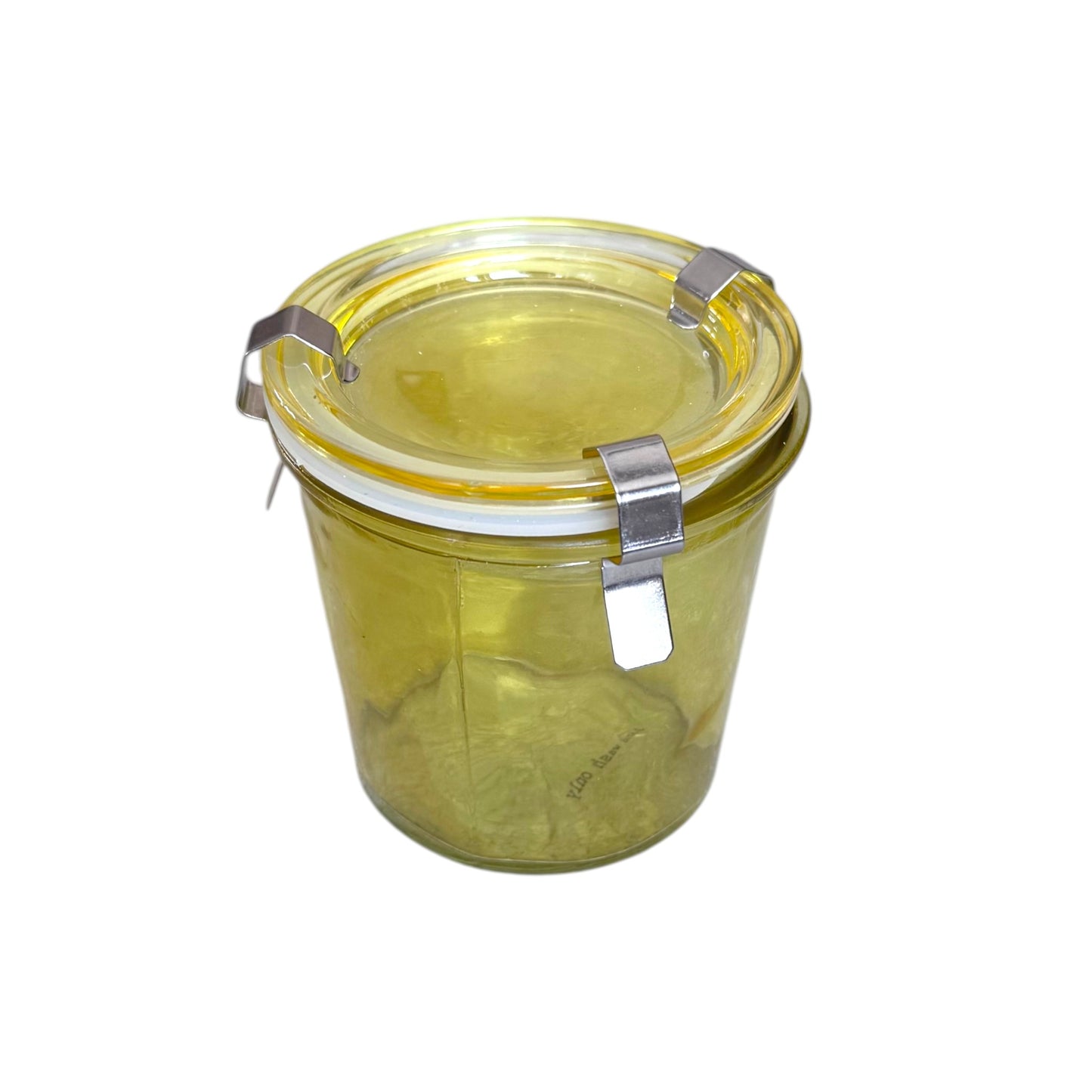 Food Storage Jar with Lid, Rubber Seal & 3 Metal Clamps, 4 Color Options