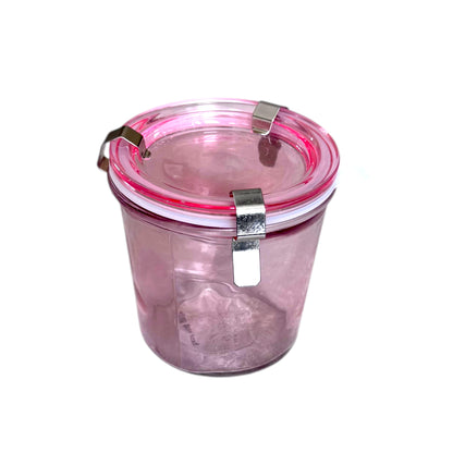 Food Storage Jar with Lid, Rubber Seal & 3 Metal Clamps, 4 Color Options