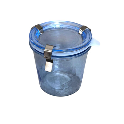 Food Storage Jar with Lid, Rubber Seal & 3 Metal Clamps, 4 Color Options