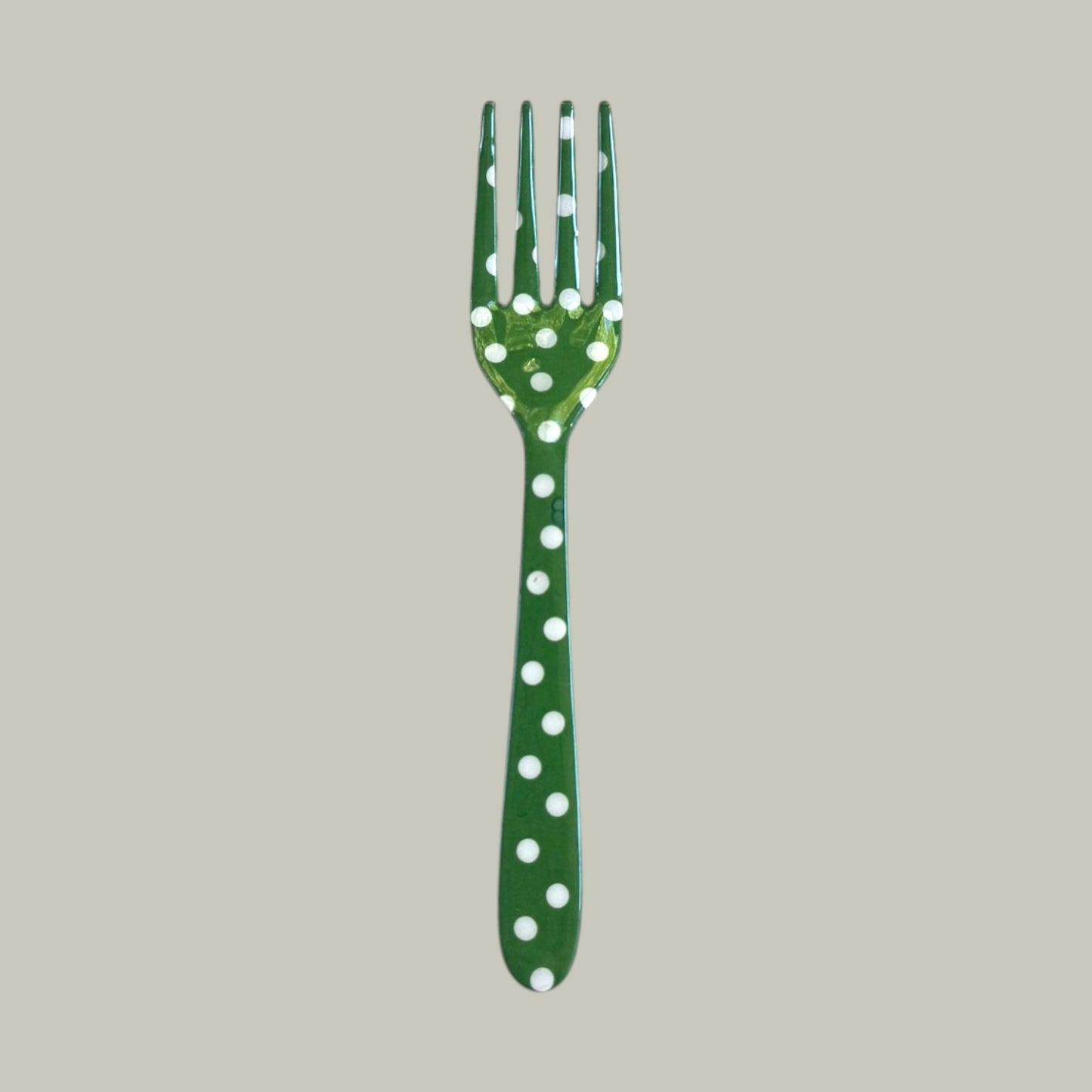 Festive Dotted & Striped Patterned Forks