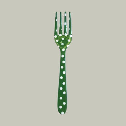 Festive Dotted & Striped Patterned Forks